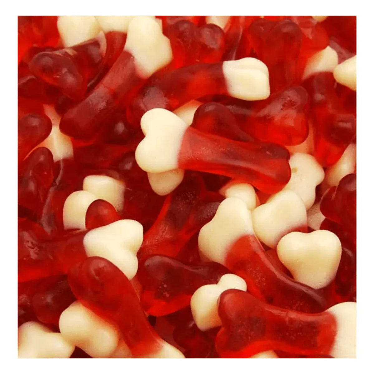Gummy Galaxy Jelly Bones, colorful jelly sweets shaped like bones in a 100-gram package, vibrant and chewy candy treat.