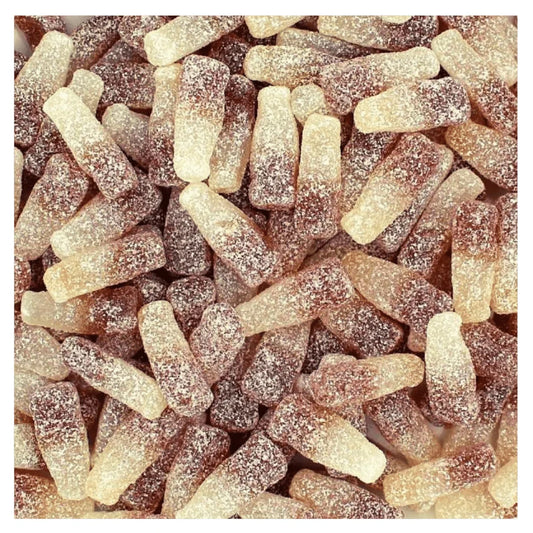 Gummy Galaxy Fizzy Cola Bottles in clear bag showing colorful, fizzy cola gummy candies perfect for sweet cravings