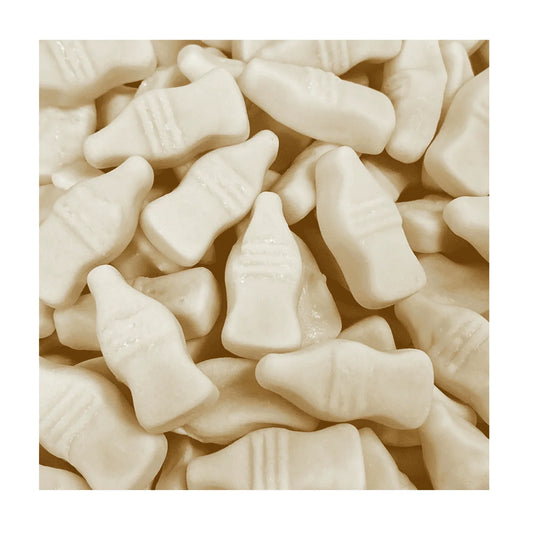 Assorted Gummy Galaxy Milk Bottles in a pick and mix arrangement, featuring colorful gummy candy shaped like milk bottles.