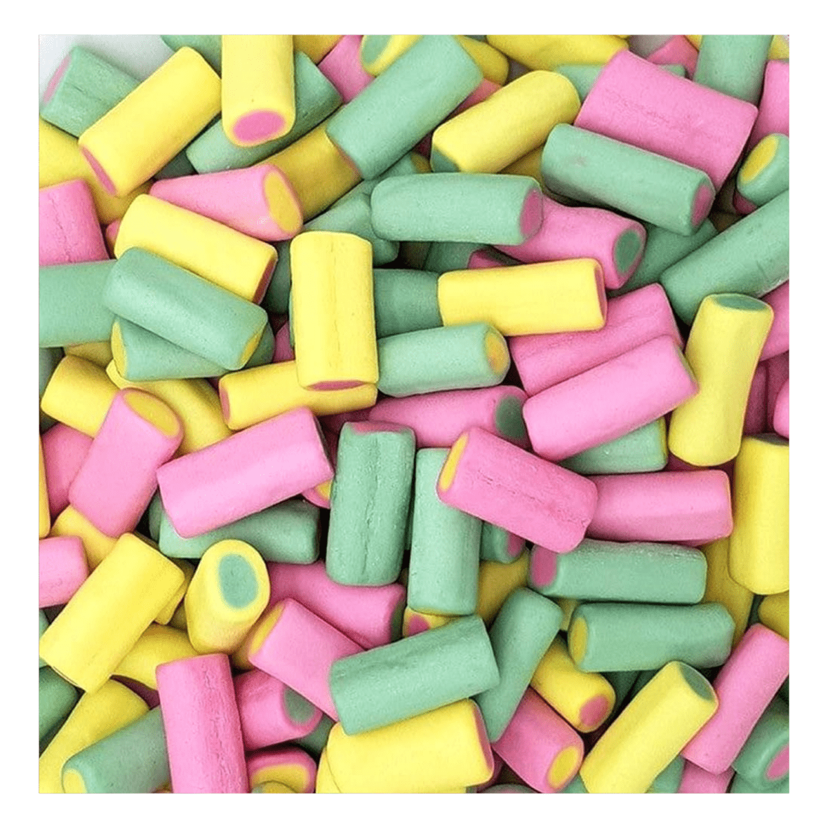 Galaxy-themed pouch of rhubarb and custard sweets from Gummy Galaxy